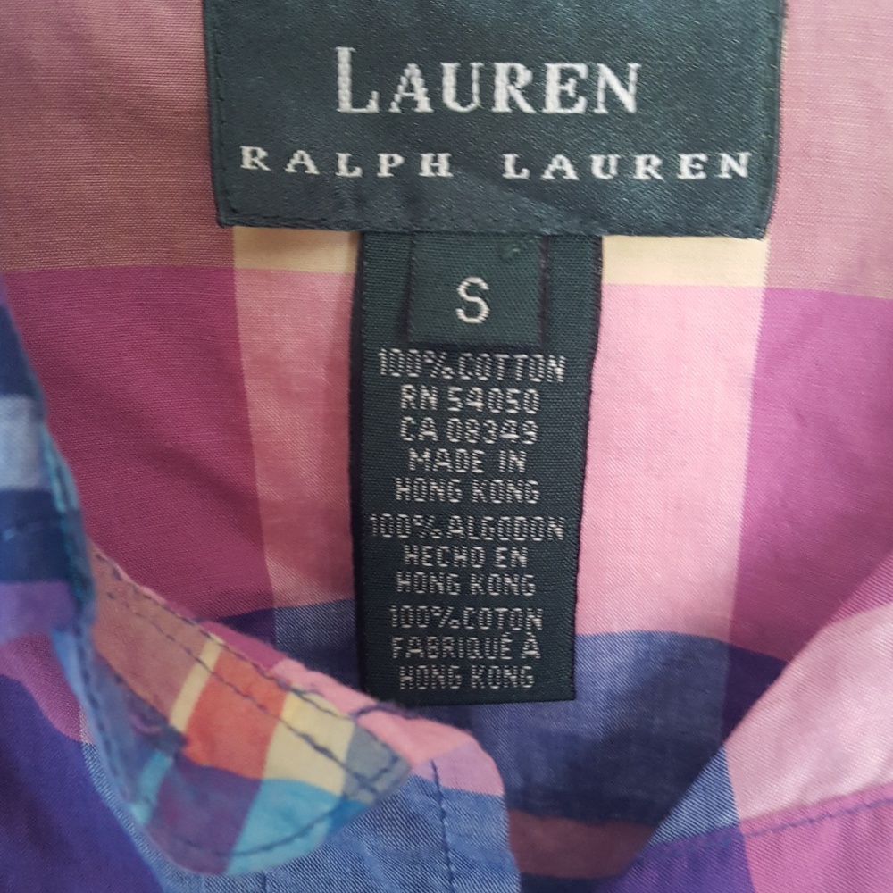 Lauren Ralph Lauren Multicolored Plaid Button Down - Picture 2 of 4
